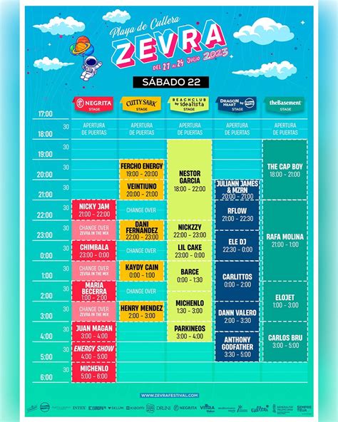 horario zevra|Zevra Festival 2024: Horarios de conciertos